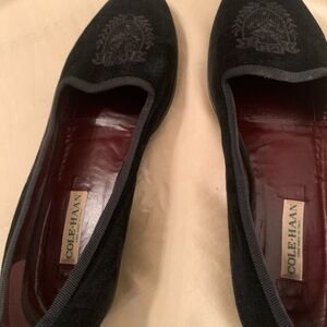 Cole Hahn black suede shoes